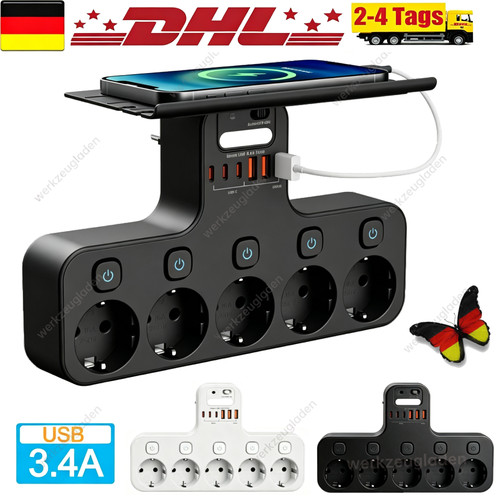 Steckdosenleiste 4000w mit - eu,