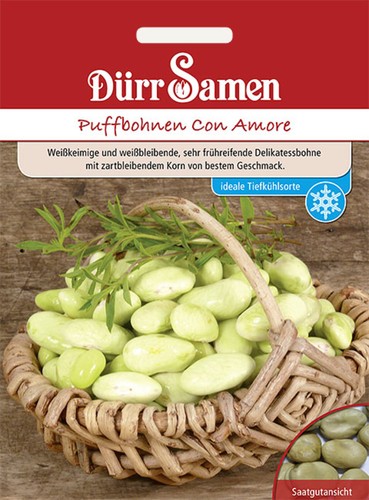 Puffbohnen dreifach weiße