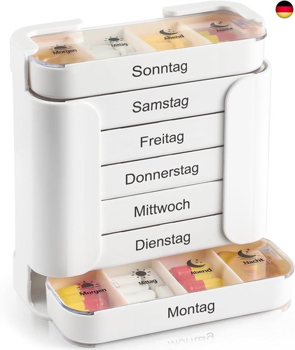 Tablettenbox tage fächer - tablettenbox, 4