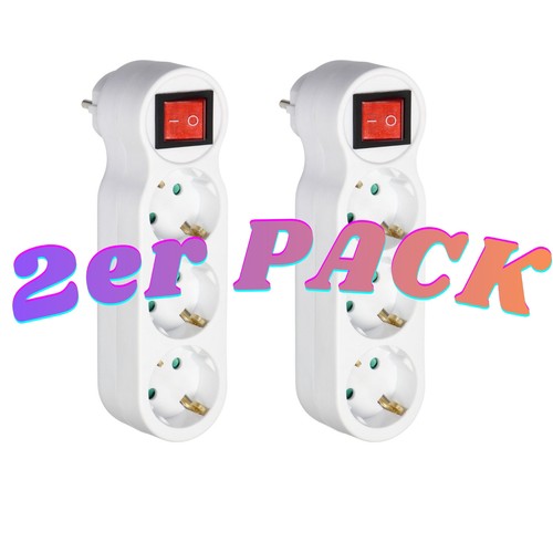 2er set fach mehrfachstecker - 2er,