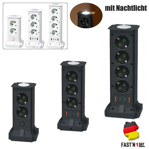 8fach steckdosenleiste mit - 4-8fach,