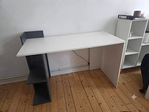 Schreibtisch weiß schwarz mit - schreibtisch,